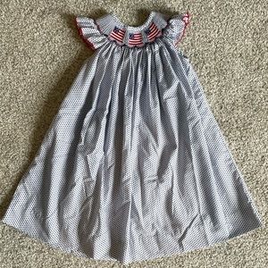 2t Smocked Patriotic Dress